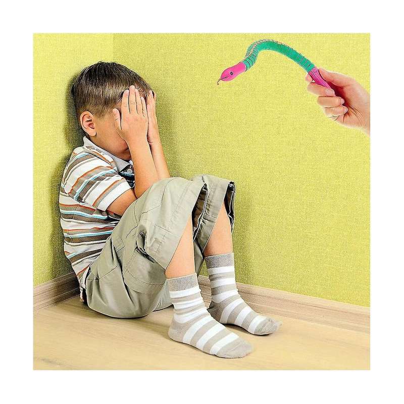 20 Pieces Wooden Snake Unfinished Wooden Wiggly Snake Jointed Flexible Wooden Snake with 12 Colors A