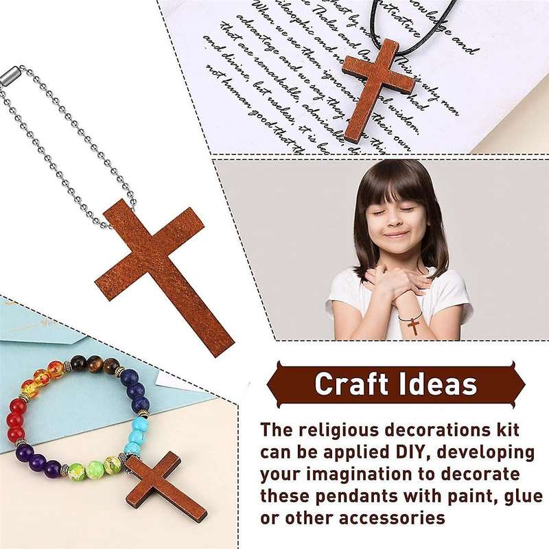 200 Pcs Mini Wooden Bulk Charm Small Wood Pendant Hanging Ornament for Diy Necklace Bracelet