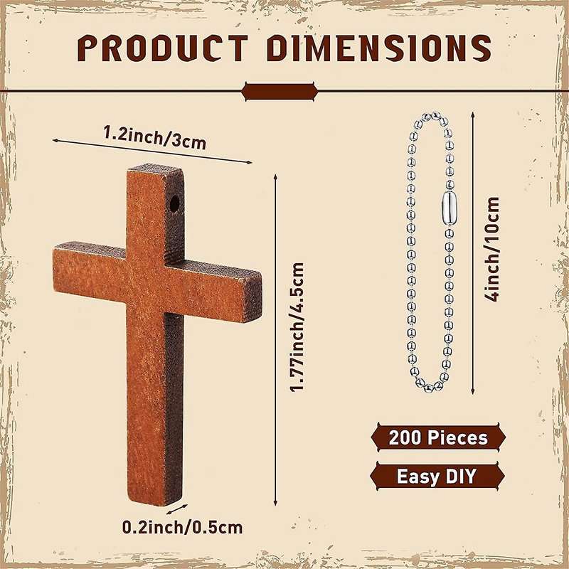200 Pcs Mini Wooden Bulk Charm Small Wood Pendant Hanging Ornament for Diy Necklace Bracelet