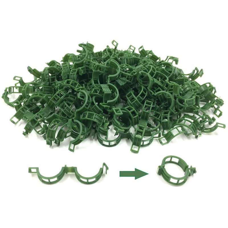200 Pcs Garden Support Clips, Tomato Clips, Trellis Clips, for Cucumber Flower Squash Vine, 1 Inch