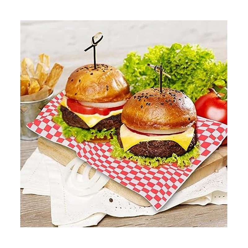 200 Sheets Of Oil-absorbing Paper Food Liner Oil-proof Paper Sandwich Paper Pad Paper Hamburger Wrap