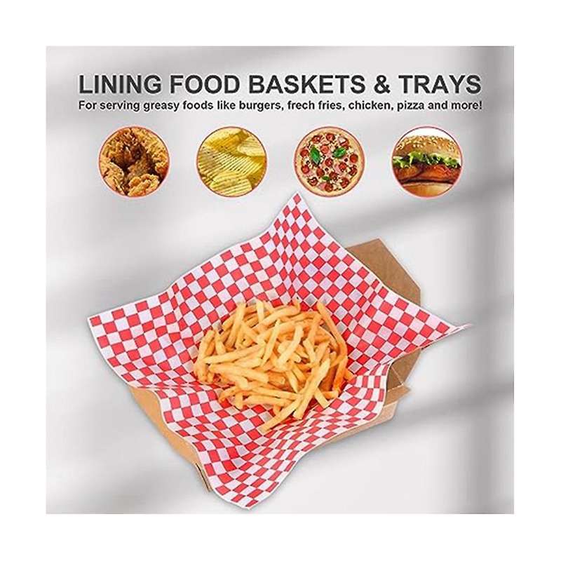 200 Sheets Of Oil-absorbing Paper Food Liner Oil-proof Paper Sandwich Paper Pad Paper Hamburger Wrap