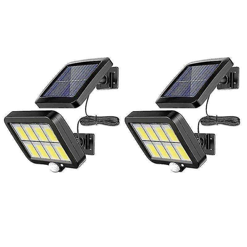 2000 Lumen 160 LEDs Solar Wall Lights IP65 Waterproof Wired Motion