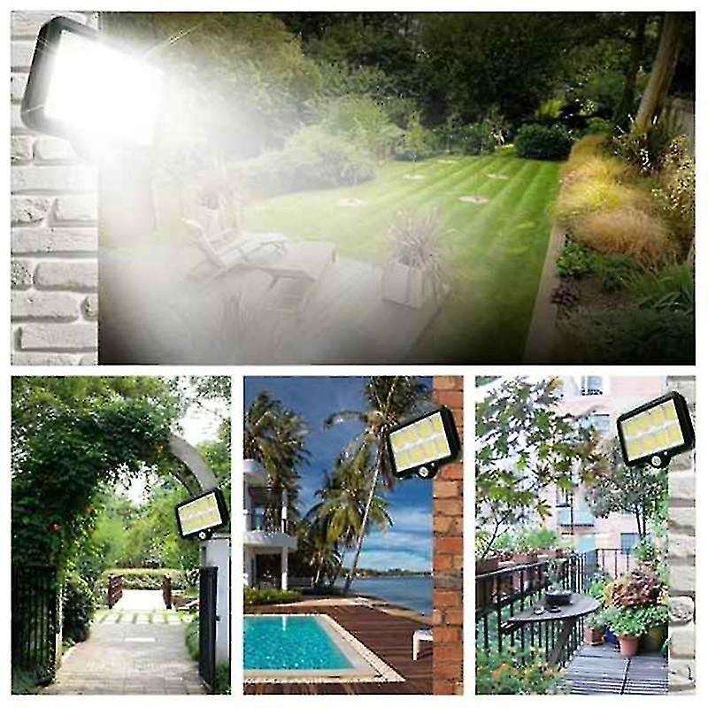 2000 Lumen 160 LEDs Solar Wall Lights IP65 Waterproof Wired Motion