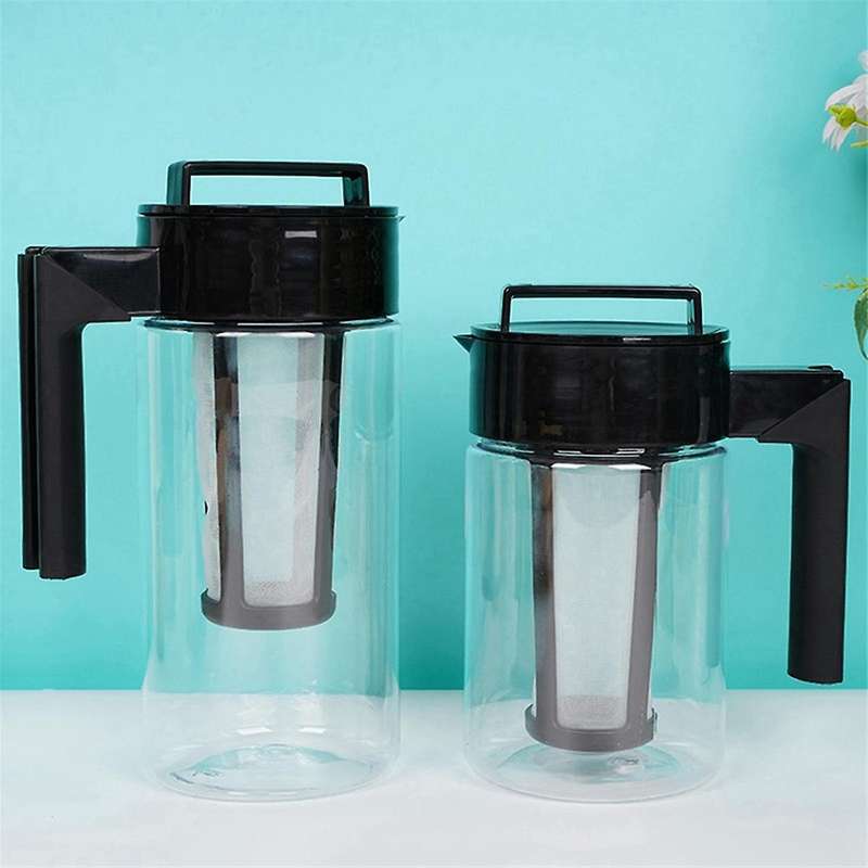 2000Ml Cold Brew Iced Coffee Maker Airtight Seal Handle Coffee Kettle Non-Slip Handle Coffee Kettle