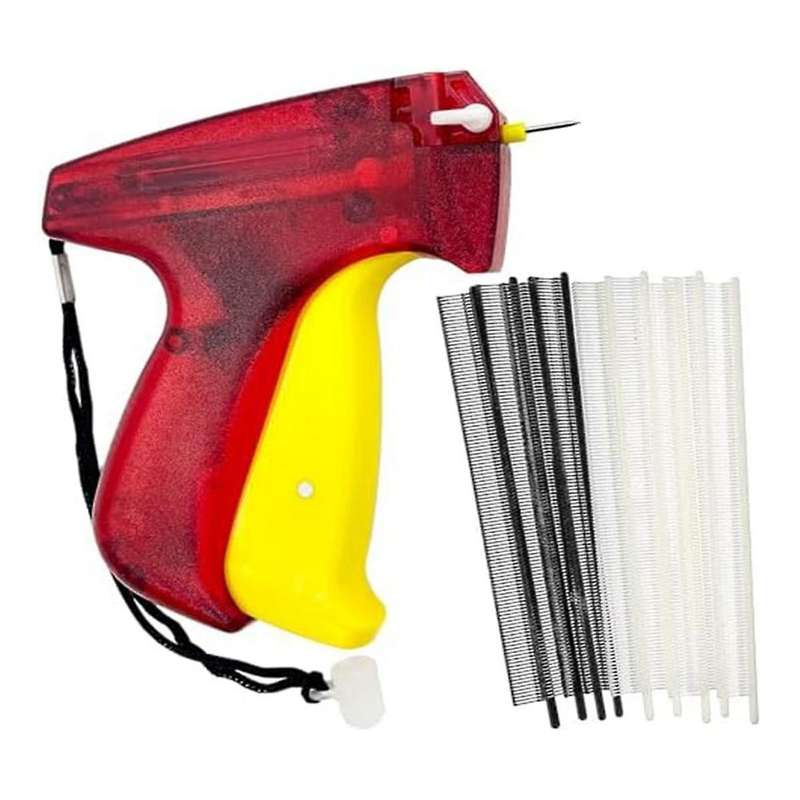 2001 Piece Microlabel Set, Clothing Labelgun, 1000 Pcs Black and 1000 Pcs White Microfasteners, Labe