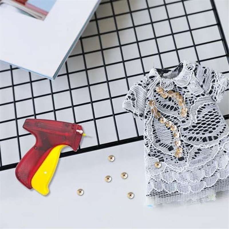 2001 Piece Microlabel Set, Clothing Labelgun, 1000 Pcs Black and 1000 Pcs White Microfasteners, Labe
