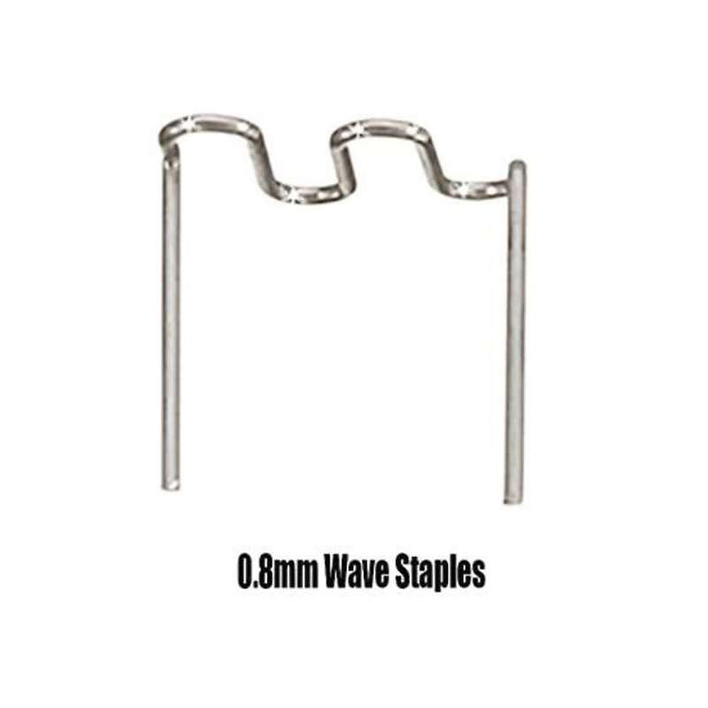 2000pcs for Hot Stapler Plastic Repair Wave Bumper Bodywork Repairs 0.8mm S Wave