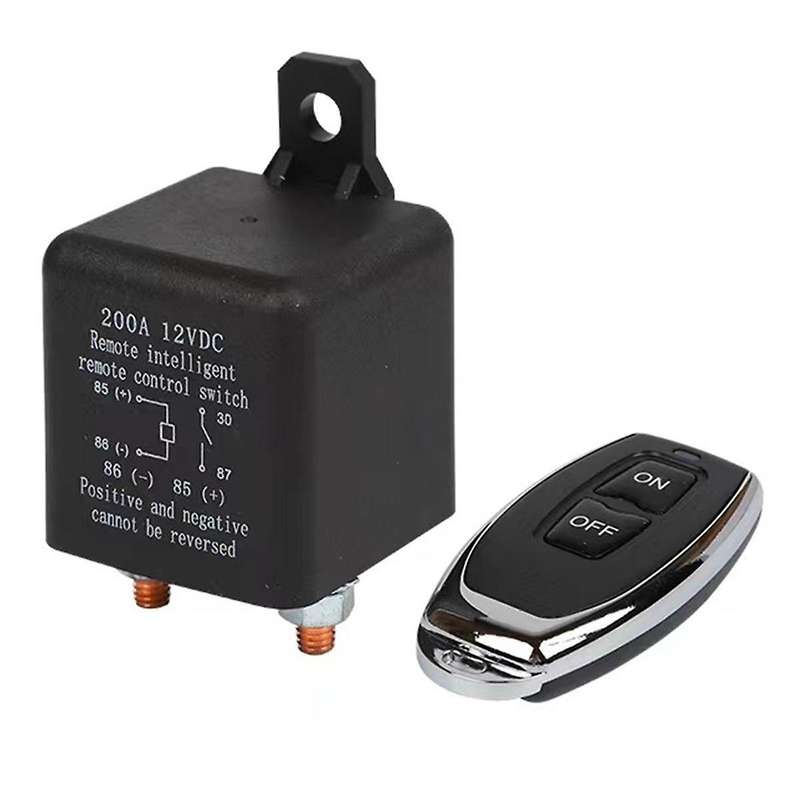 200a 12v Battery Relay Switch Dual Remote Car Battery Disconnect Relay Anti-theft Battery Shut Off