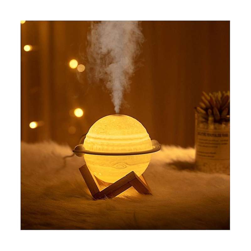 200ml Jupiter Planet Moon Air Purification Humidifier Plugged In for Use Air Humidifier with Atmosph
