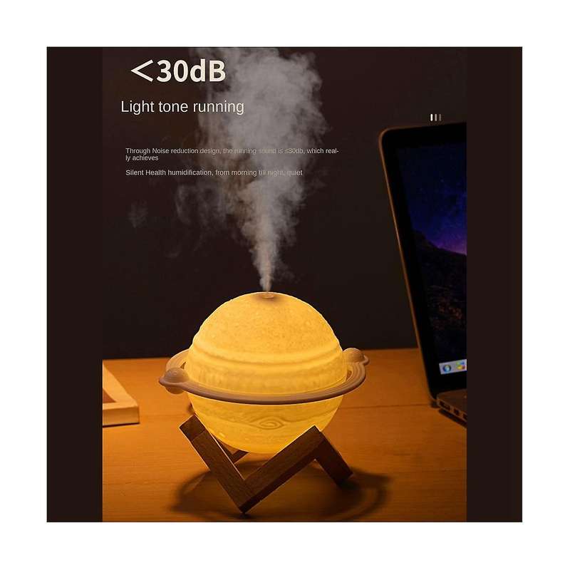 200ml Jupiter Planet Moon Air Purification Humidifier Plugged In for Use Air Humidifier with Atmosph