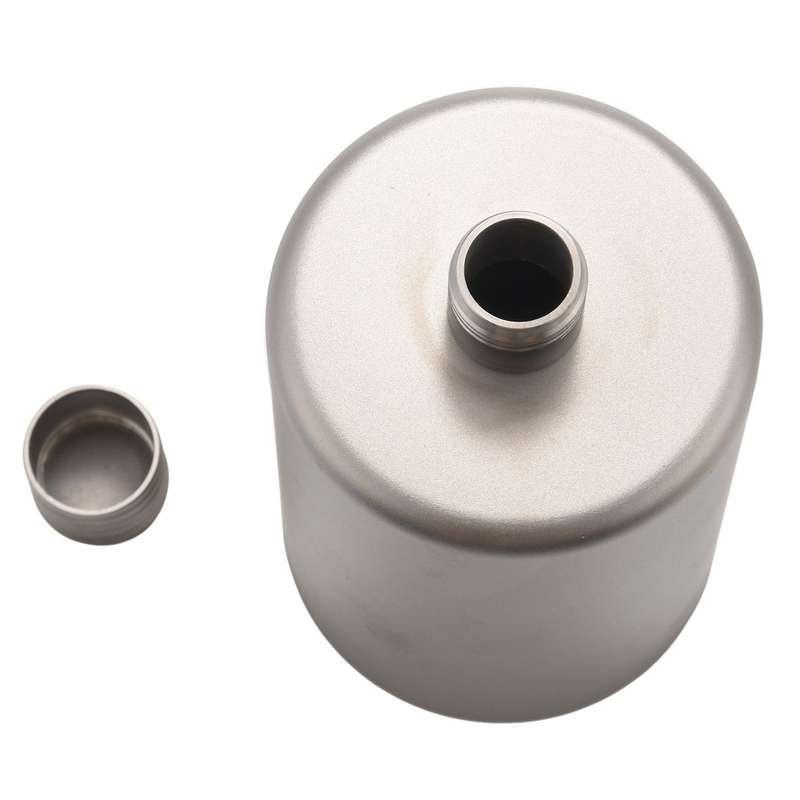 200Ml Titanium Cylindrical Drinkware Outdoor Portable Wine Flask Travel Ultralight Flagon Bottle