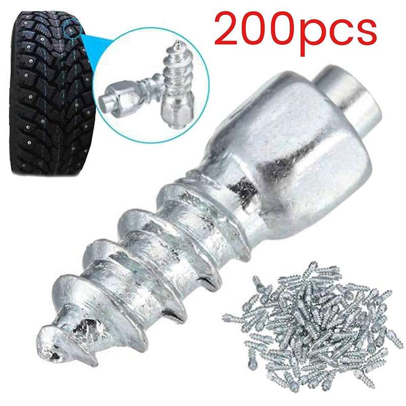 200pcs 4x12mm Wheel Lugs Snow Screw Tire Studs Anti Skid