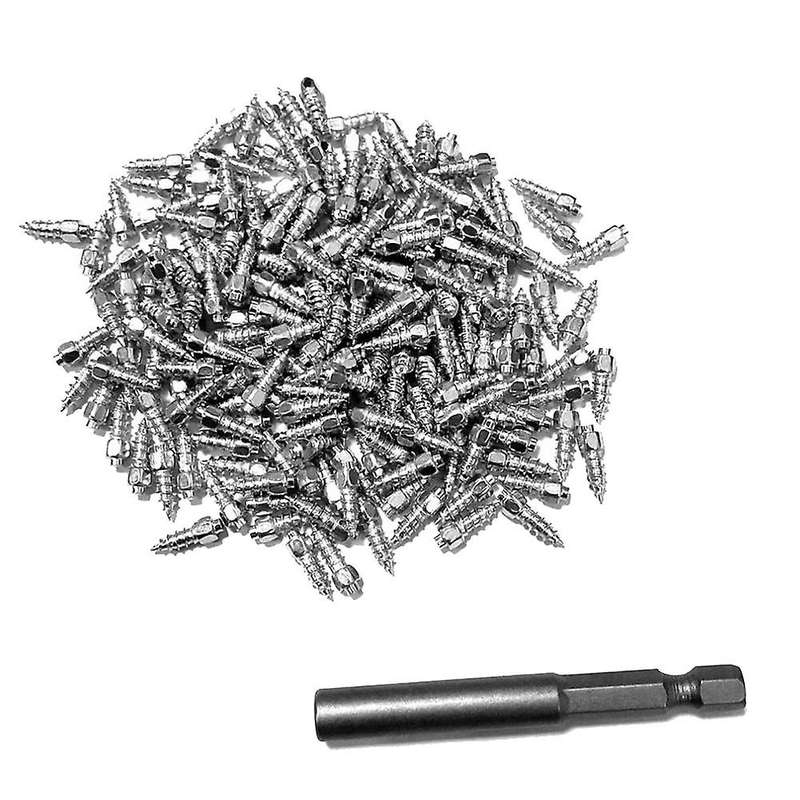 200pcs 4x12mm Wheel Lugs Snow Screw Tire Studs Anti Skid