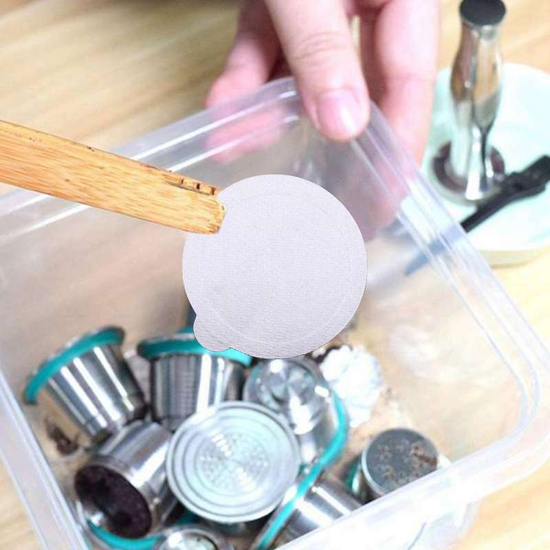 200pcs Aluminum Espresso Lids Foils Seals to Reusable Capsules Coffee Pod Compatible for Nespresso