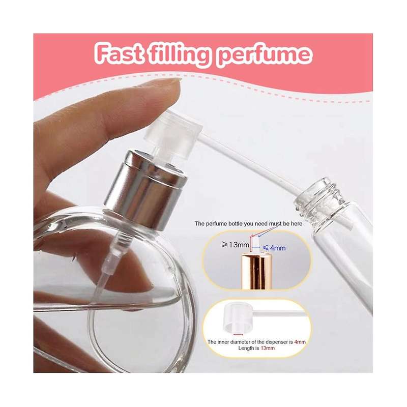 200pcs Perfume Dispenser Tool Funnel Pump Dispenser Portable Sprayer Refill Pump Bottle Filling Set