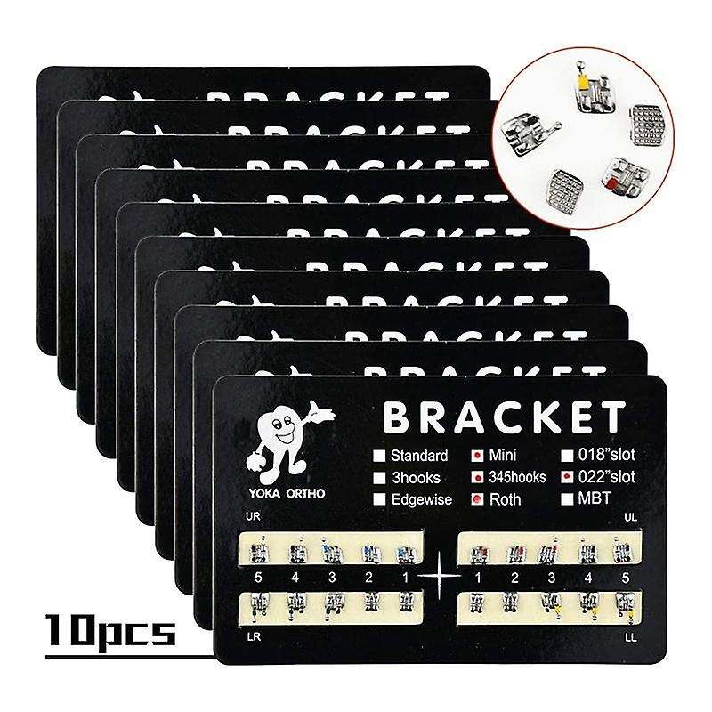 200Pcs Teeth Model Mini Brackets 022 Slot Bondable with Hook on 345