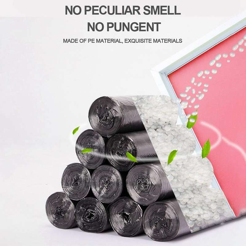200Pcs/10 Roll Garbage Bags 45X50cm Household Disposable Plastic Trash Bags Home Storage Bag 5-7 L C