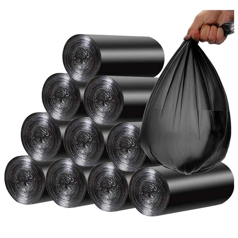 200Pcs/10 Roll Garbage Bags 45X50cm Household Disposable Plastic Trash Bags Home Storage Bag 5-7 L C