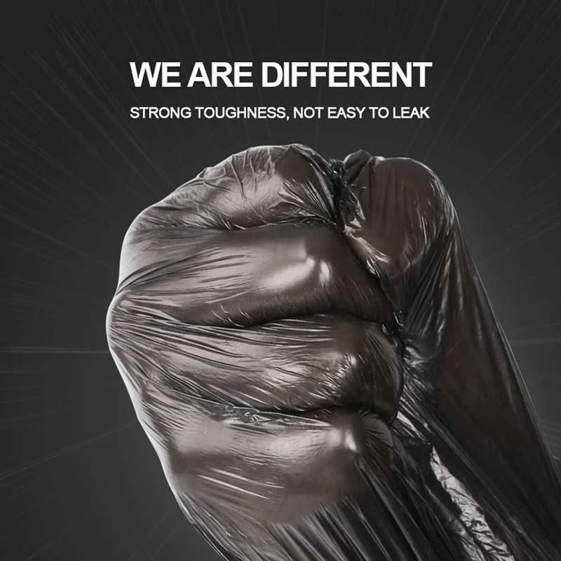 200Pcs/10 Roll Garbage Bags 45X50cm Household Disposable Plastic Trash Bags Home Storage Bag 5-7 L C