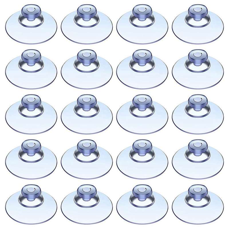 200pcs Transparent Suction Cups, for Outdoor, Kitchen,window 20mm