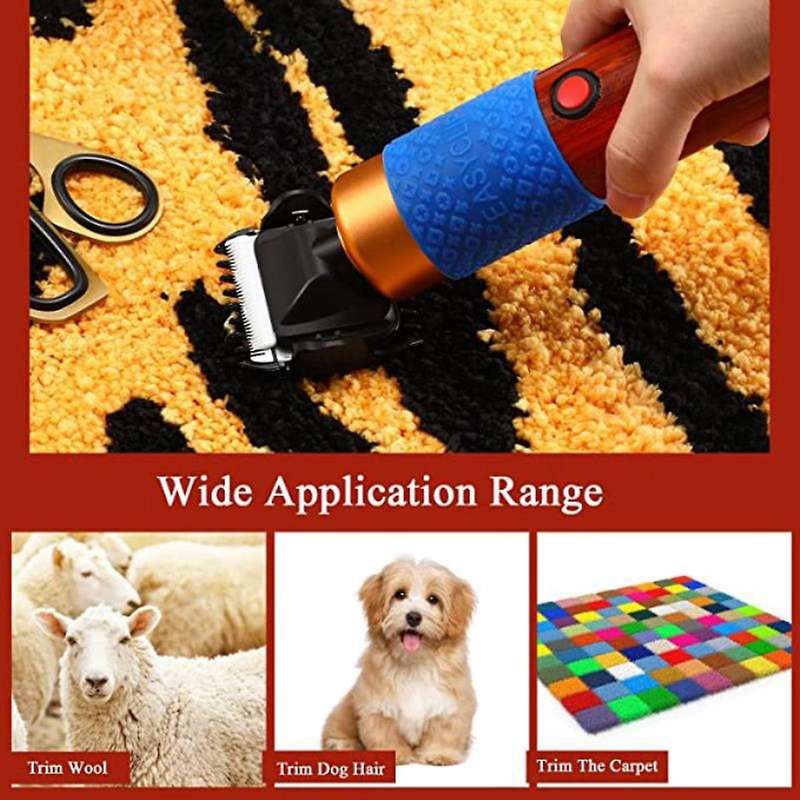200W Rug Trimmer Machine Set DIY Scissors Carpet Cutting Scissors for Rugs/Cushion/Carpet EU Plug