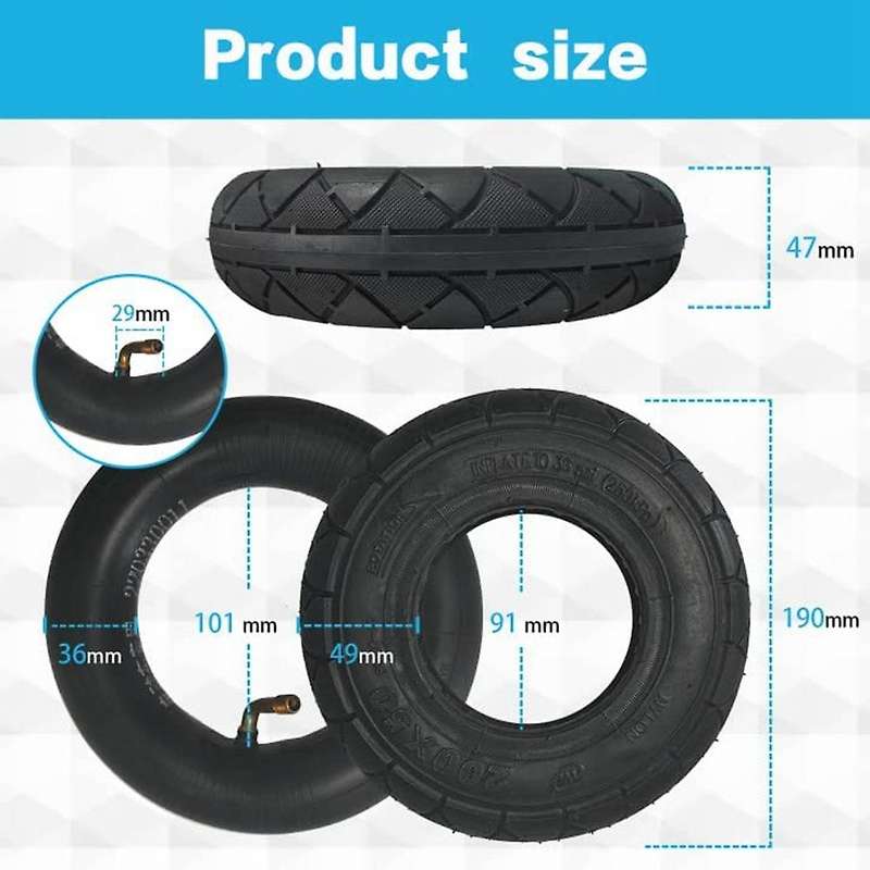 200x50 Tire&inner Tube Set for E100,e150,e200,power Core E100, 360,,epunk,e-scooter Tire