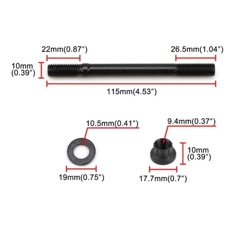 201-4302 Cylinder Head Stud Kit Engine Cylinder Head Bolt for E36 325i 2.5l 6 Cyl M50 3.0l S50us 3.2