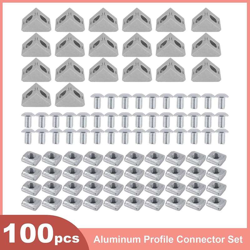 2020 Series Aluminum Profile Connector Set,Compatible 6mm Slot Accessories