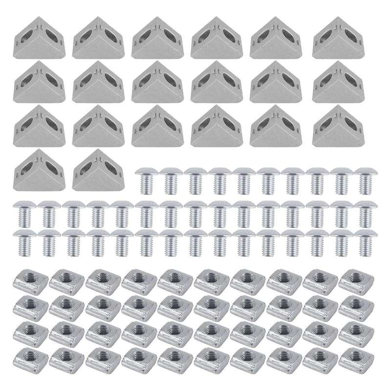 2020 Series Aluminum Profile Connector Set,Compatible 6mm Slot Accessories