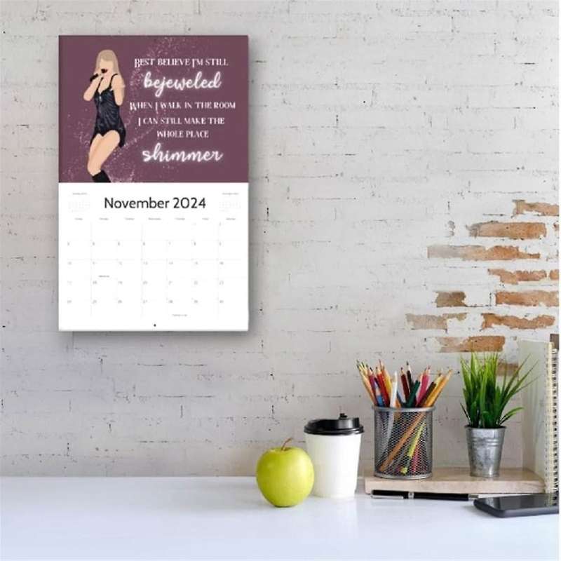 2024 Calendar, Wall Calendar, Music Posters Album Cover Poster Calendar for Fans Gift Music Lover ,