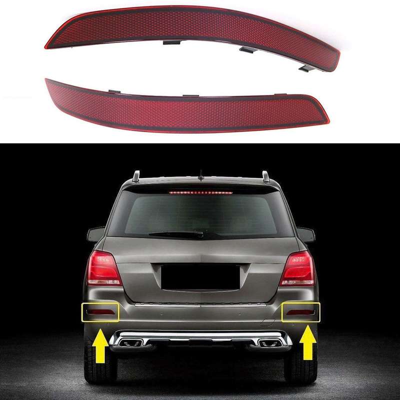 2048200374 2048200474 Car Rear Bumper Reflector Lens Light Lamp Cover for X204 2012 2013 2014