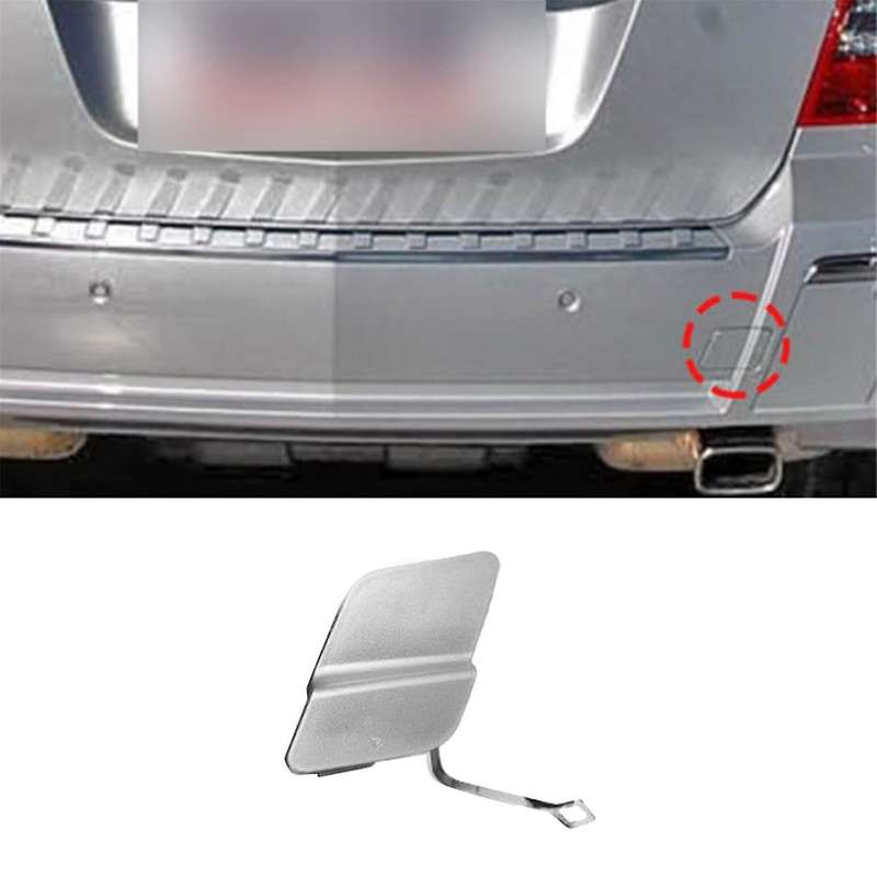 2048853223 for X204 Glk300 Glk350 2008-2012 Towing Cap Rear Bumper Tow Hook Cover Silver