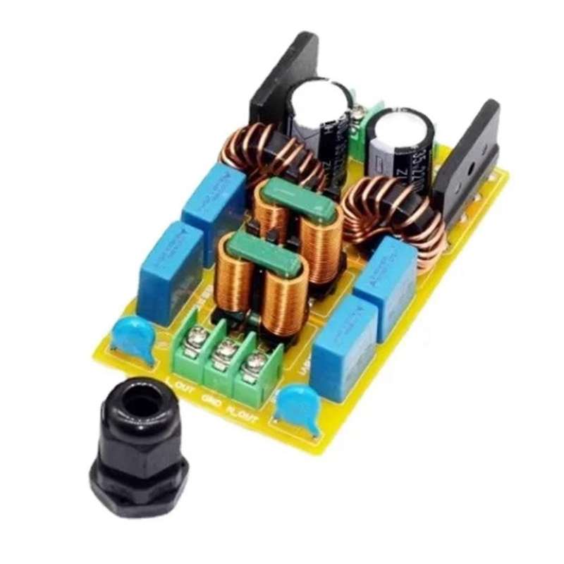 20A EMI Electromagnetic Interference Power Filter Four Stage EMC Frequency Power Filtering for Audio
