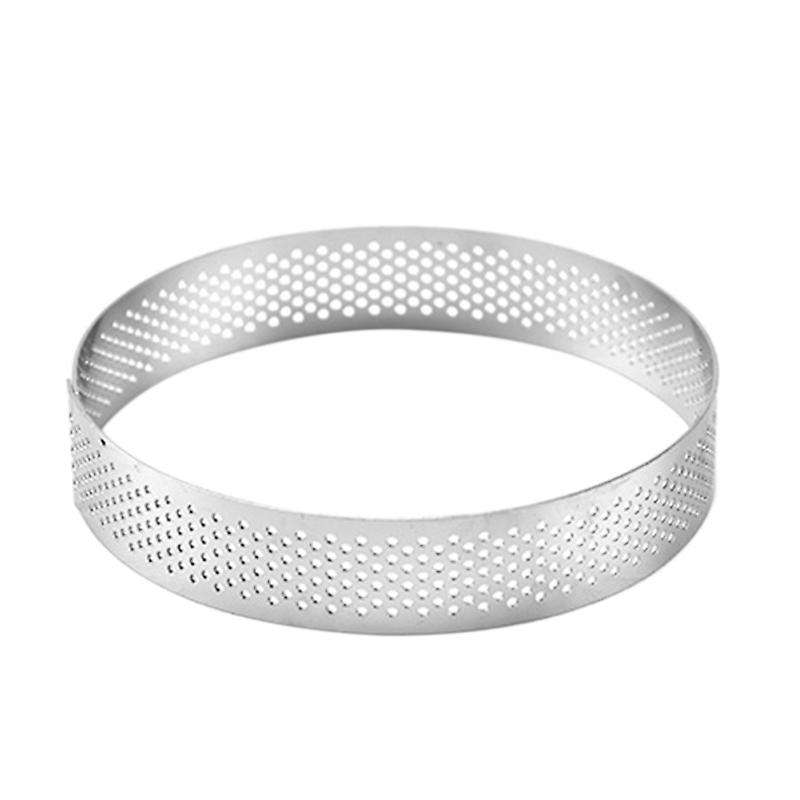 20cm Round Stainless Steel Cake Hole Molds Mousse Cake Tart Ring Pizza Dessert DIY Decor Mould Kitch
