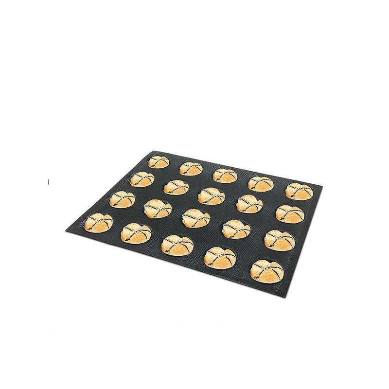 20-hole Silicone Mold Cake T Mini Pizza Model Round Bread Hamburger Mold Non-stick Baking Tray Tool