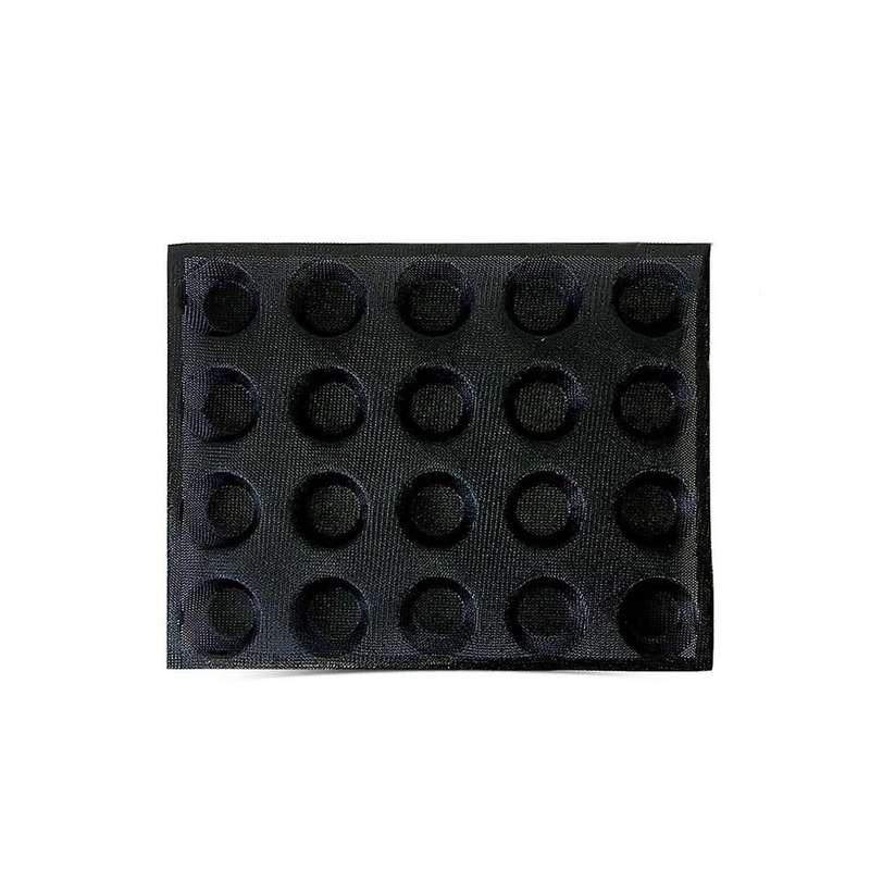 20-hole Silicone Mold Cake T Mini Pizza Model Round Bread Hamburger Mold Non-stick Baking Tray Tool