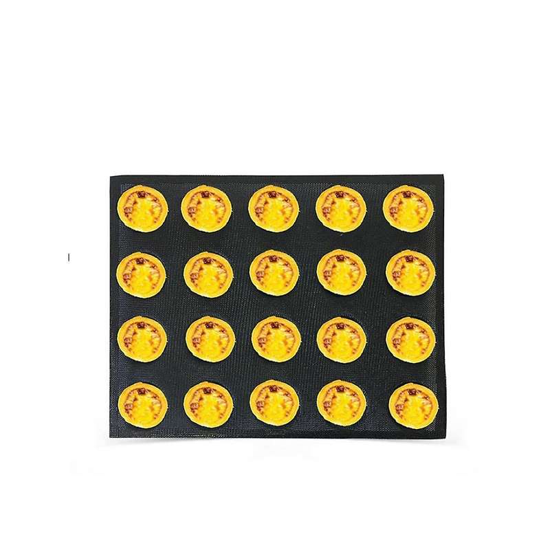 20-hole Silicone Mold Cake T Mini Pizza Model Round Bread Hamburger Mold Non-stick Baking Tray Tool