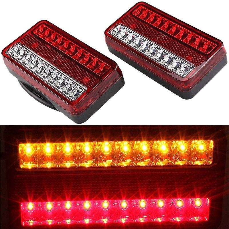 20Led Tail Light 12V Waterproof Turn Signal Truck Brake Brake Light for Cars,Trucks,Trailers,Campers