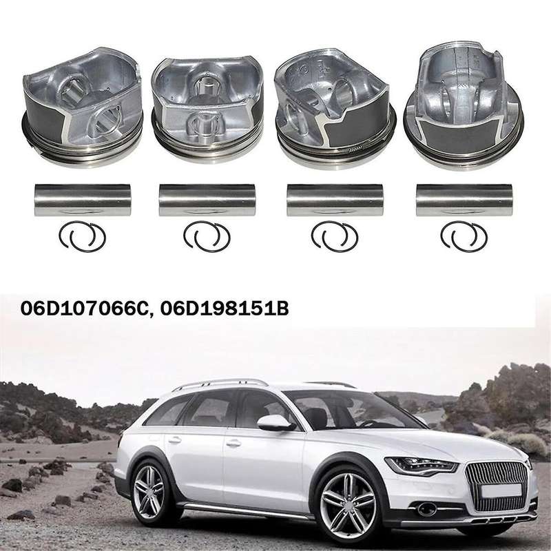 20mm Engine Piston & Rings Set Pin for A3 A4 A6 C6 2.0 Golf / Gli / 06d107066c, 06d198151b