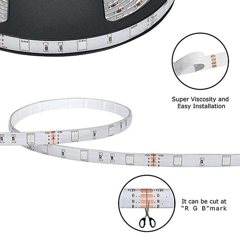 20M Set Light Bar 44 Key 5050 RGB Set Soft Light Bar 20M 5050 RGB Waterproof Light Strip