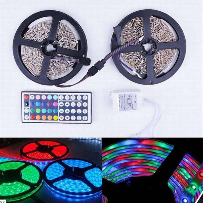 20M RGB LED Strip Light 3528 1200LEDs Flexible LED Light Strip with 44 Key Remote for Bedroom Christ
