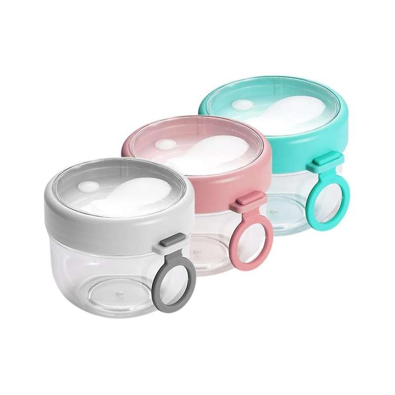 20oz Overnight Oats Container with Lid and Spoon - Portable Oatmeal Breakfast Cup for On-the-go