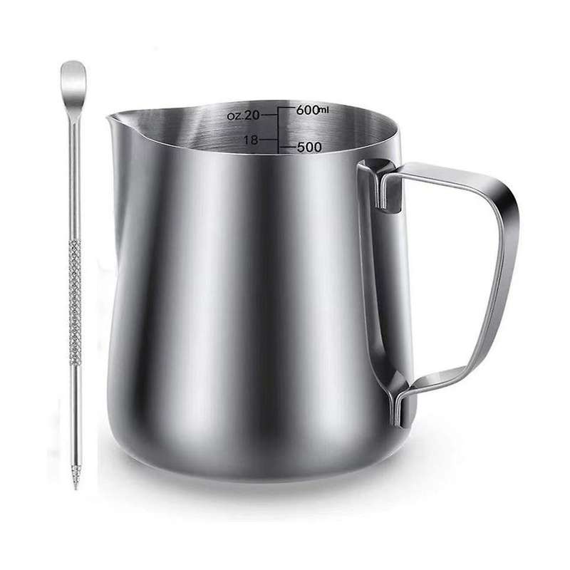 20oz/600ml Stainless Steel Cup Milk Coffee Cappuccino Latte Milk Jug Cup