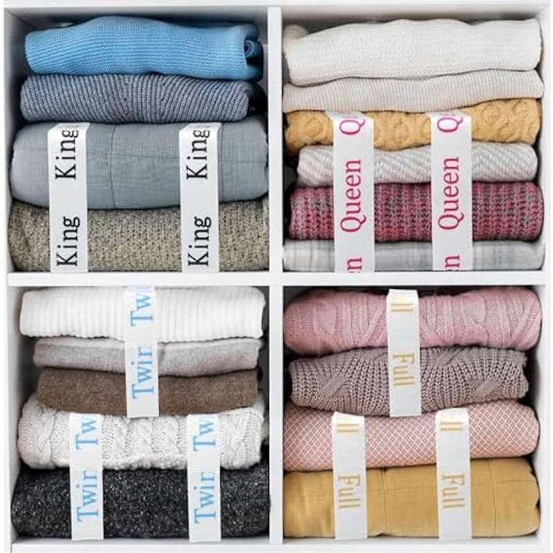 20pc Bed Sheet Organizer Bands Elastic Linen Labels Strap for Bed Sheet Sets,storage Tool for Bedshe