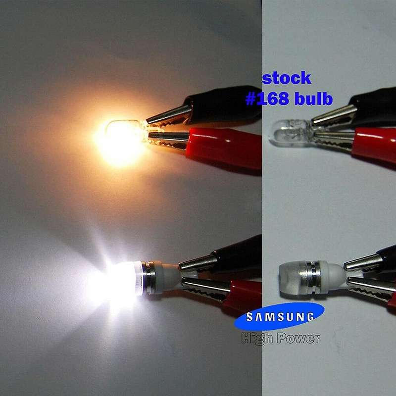 20Pc T10 Wedge High Power 1W LED Light Bulbs White 192 168 194
