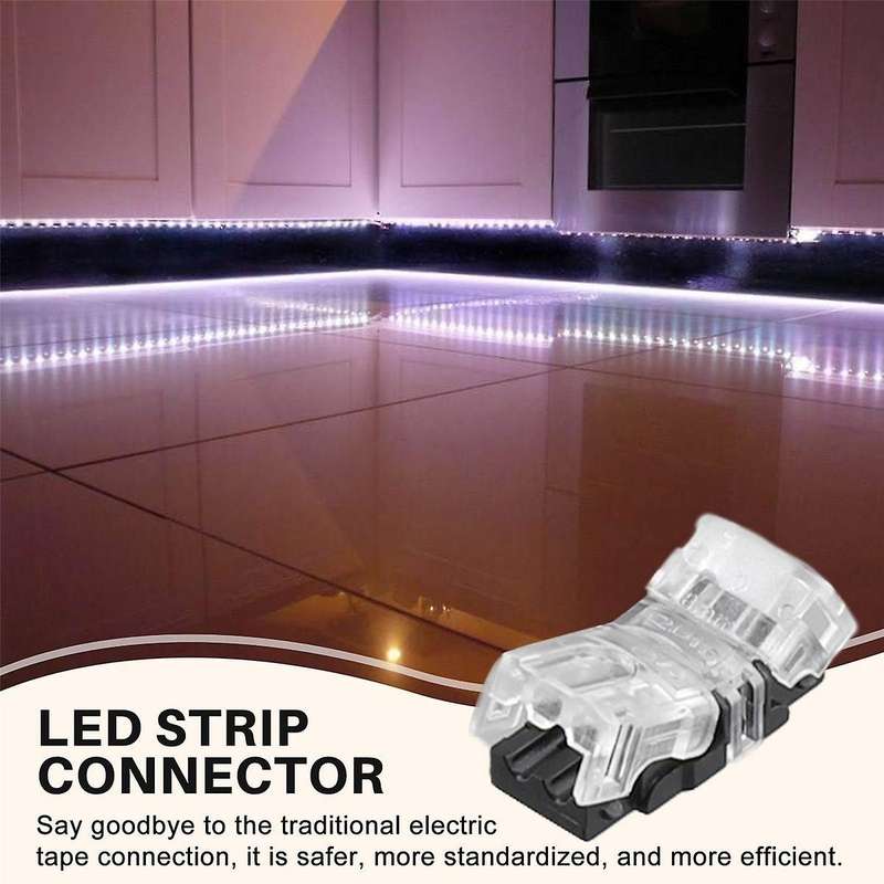 20PCS 2Pin LED Strip Connectors Waterproof 8mm LED Terminal Connector for LED Strip Light WS2811 WS2
