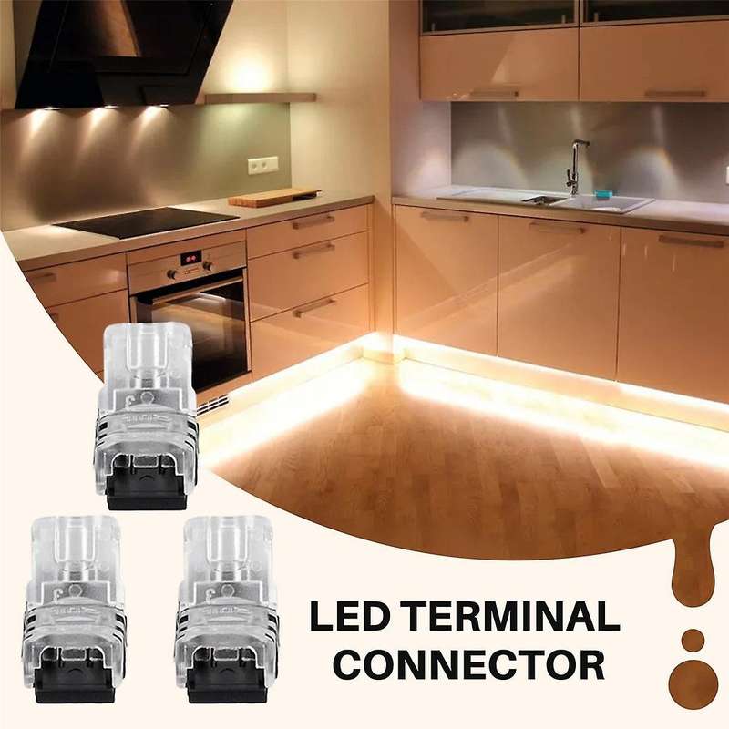 20PCS 2Pin LED Strip Connectors Waterproof 8mm LED Terminal Connector for LED Strip Light WS2811 WS2