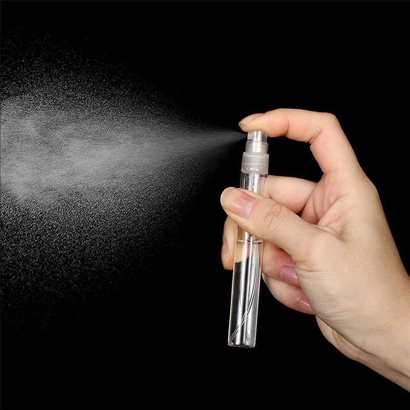 20Pcs 10Ml Bottles Small Cosmetic Atomizer Perfume Bottles Atomizing Container Glass Bottle for Trav