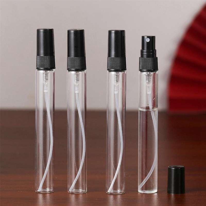 20Pcs 10Ml Bottles Small Cosmetic Atomizer Perfume Bottles Atomizing Container Glass Bottle for Trav